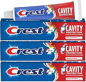 خمیر دندان معمولی Crest Cavity Protection 8.2 اونس (232 گرم) – بسته 3 عددی