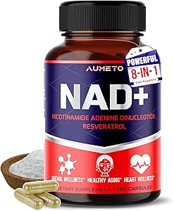 NAD+ 350mg با ترانس رسوراترول، کوئرستین و رودیولا – انرژی سلولی، پیری سالم و سلامت قلب – 90 کپسول – غیر GMO، ساخت ایالات متحده