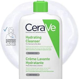 پاک کننده آبرسان Cerave برای پوست های نرمال تا خشک با اسید هیالورونیک