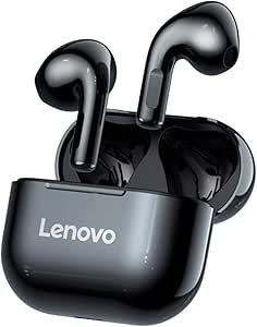 هدفون Lenovo LivePods LP40 TWS Semi-In-Ear Earbuds BT 5.0 True Wireless با کنترل لمسی هندزفری تماس استریو هدفون حذف نویز صدای استریو با طراحی دو گوش، مشکی