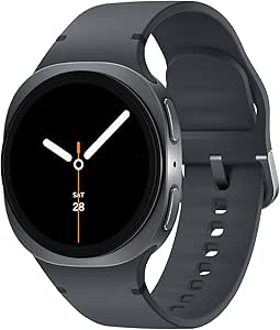 ساعت هوشمند بلوتوث 40 میلی‌متری Samsung Galaxy Watch 8 (2025)، طراحی کوسن، ردیاب تناسب اندام، مربی خواب، مربی دویدن، امتیاز انرژی، ردیابی ضربان قلب، گرافیت [نسخه ایالات متحده، گارانتی 2 ساله]