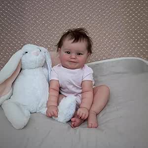 عروسک‌های واقعی 50 سانتی‌متری نوزاد دوباره متولد شده برای پسران و دختران: عروسک‌های وینیل سیلیکونی واقعی با رگ‌های قابل مشاهده، هدایایی ایده‌آل برای کودکان 3 سال و بالاتر