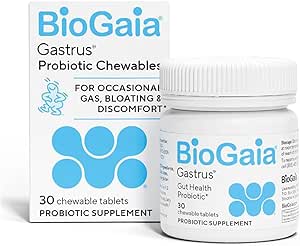 BioGaia Gastrus Gut Health Probiotic | رفع ناراحتی شکم، گاز و نفخ | نظم و روده سالم را ترویج می کند | به یک میکروبیوم متعادل کمک می کند | با حمایت 30 سال تحقیق