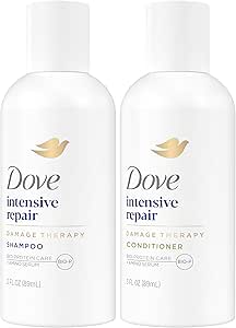 ست شامپو و نرم کننده Dove Travel Essentials – Dove Nutritive Solutions Repair Intensive for Damaged Hair, 3 Oz Ea