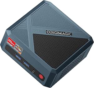 ORIGIMAGIC N2 PRO Office-Gaming-Mini-PC، Ryzen 7 6800H (Beat 6800U، حداکثر تا 4.7 گیگاهرتز)، 32 گیگابایت رم DDR5، 512 گیگابایت مینی کامپیوتر PCIe SSD، USB4 *2، HDMI *2، 2.5G B5LAN، RJ45 MiniFi.