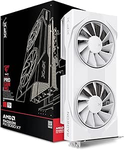 XFX Swift AMD Radeon RX 9060XT OC White Gaming Edition با 8 گیگابایت GDDR6 HDMI 2xDP، کارت گرافیک AMD RDNA™ 4