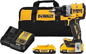 Dewalt DCD800D2 20V MAX XR Brushless Lithium-Ion 1/2 in. درایور دریل شارژی کیت با 2 باتری (2 Ah)