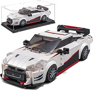 ست ساختمان اتومبیل اسپورت HIGH GODO برای بزرگسالان، کیت مدل دکور اتومبیل مسابقه ای کلاسیک با جعبه نمایشگر، هدایای اسباب بازی ساخت خودرو برای بزرگسالان و کودکان بالای 14 سال (317 عدد)