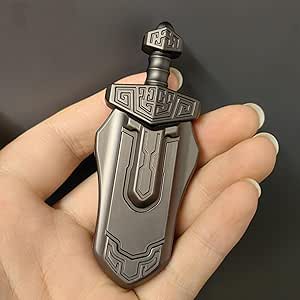 EDC Sword Decompression Toys Fidget Sliders Fidget Toys تسکین استرس برای بزرگسالان اسباب بازی های فلزی مغناطیسی ضد اضطراب اسباب بازی های میز اداری (خاکستری)