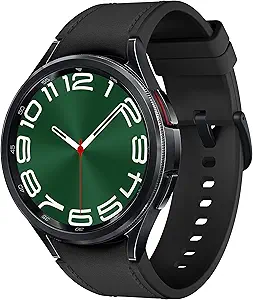 ساعت هوشمند بلوتوث کلاسیک 47 میلی‌متری SAMSUNG Galaxy Watch 6، قاب چرخان، ردیاب تناسب اندام، مناطق HR شخصی‌شده، آموزش خواب پیشرفته، نسخه آمریکایی، مشکی (تجدید شده)