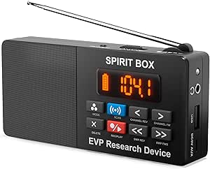 Spirit Box Ghost Hunting Equipment – EVP Ghost Hunting Equipment Kit با 32 گیگابایت Micro SD و چراغ قوه یکپارچه – جعبه ارواح تجهیزات ماوراء الطبیعه برای اسکن و ضبط ارواح