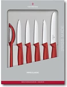 ست چاقو کلاسیک سوئیس ست قرمز 6 تایی Victorinox Swiss Army 6.7111.6G