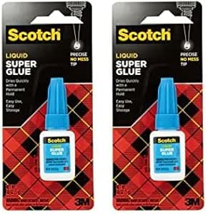 مایع چسب اسکاچ AD110| 0.18 اونس (5 گرم) رنگ شفاف، 1 بطری/بسته | چسبندگی قوی | باندینگ فوری | مایع چسب با اپلیکاتور دقیق | همه منظوره | خشک شدن سریع | چسب فوق العاده