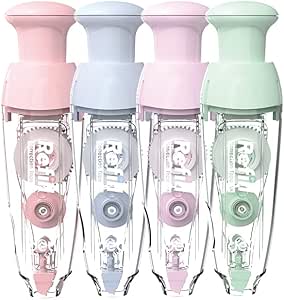 Deli EH375 – نوار اصلاح قابل پر کردن (5 میلی متر × 6 متر) – صورتی/بنفش/آبی/سبز