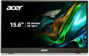 مانیتور قابل حمل Acer PM1 15.6 اینچی FHD | پنل IPS | طراحی فوق العاده نازک و فوق سبک | Mini HDMI x 1 و USB Type-C x 2 ورودی