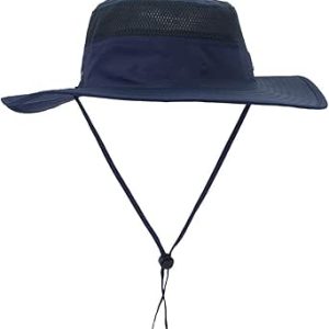 کلاه سطل کلاه آفتابی مرد با قابلیت تنفس سریع خشک شدن سریع کلاه ماهیگیری کلاه ماهیگیری – آبی
