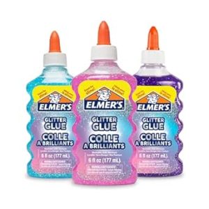 چسب مایع Elmer’s Glitter، آبی، صورتی، بنفش 3 عدد