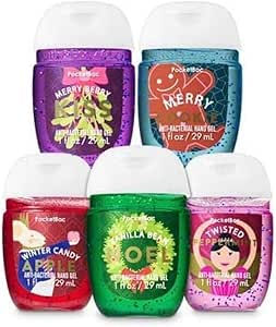 دسته ضد عفونی کننده دست Bath & Body Works 5 پک Pocketbac Holiday Traditions