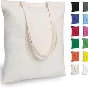 کیف پارچه‌ای پنبه‌ای TOPDesign، کیسه‌های پارچه‌ای خواربار فروشی سبک وزن و قابل استفاده مجدد