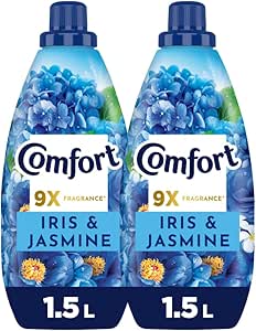 نرم کننده پارچه غلیظ COMFORT، زنبق و یاس، برای ماندگاری طولانی عطر، 1.5 L x 2