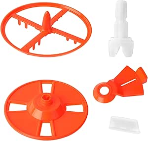 5 قطعه تعویضی سازگار با Baby Brezza Formula Pro Advanced و WiFi Model FRP0046 FRP0047 FRP0048 FRP0066، شامل کاور قفل چرخ همزن اندازه گیری محور چرخ و سوهان