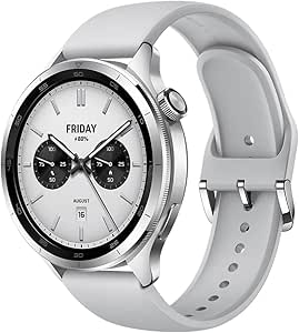 ساعت شیائومی S4 نقره ای |Smartwatch| صفحه نمایش 1.43 اینچی AMOLED، عمر باتری طولانی، تماس بلوتوث، کاهش نویز، تشخیص سلامت پیشرفته، عمر باتری 15 روز