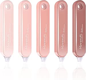 نوارهای اصلاحی Tazweeq 5Pcs، نوار سفید زیبای زیبا، خشک شدن سریع، درست فوری، استفاده آسان برای لوازم اداری مدرسه