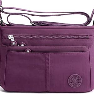 کیف شانه سبک وزن FANDARE کیف شانه زنانه کیف شانه زنجیر نایلون ضد آب برای سفر مدرسه ورزشی خرید کیف کراس بادی