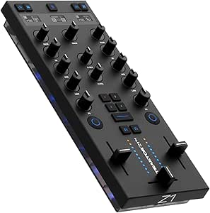 Native Instruments Traktor Kontrol Z1 MK2 DJ Mix Controller 4-deck DJ Mixing Controller با لایه کنترل پایه، FX، MIDI، رابط صوتی 24 بیت/96 کیلوهرتز با نرم افزار Traktor Pro (Mac/PC)