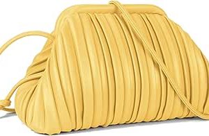 کیف زنانه کلاچ و کیف دامپلینگ GLITZALL، کیف دستی ابری دیزاینر و کیف روچد با بند شانه قابل جدا شدن