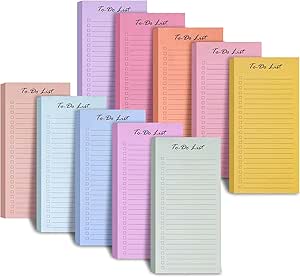 فهرست کارها یادداشتهای چسبنده 3.7 در 8.5 اینچ 500 برگه چک لیست یادداشتهای چسبنده دفترچه یادداشت پدهای روزانه Task Planner بسته انبوه ایدهآل برای یادآوری سازمان خانه دفتر مدرسه و بهرهوری
