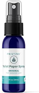 اسپری دستمال توالت PRISTINE – همانطور که در مخزن کوسه مشاهده می شود، دستمال مرطوب مرطوب قابل شستشو طبیعی تر، اسپری کاغذ توالت برای ایجاد دستمال مرطوب شستشو، اصلی، اندازه سفر 1 اونس