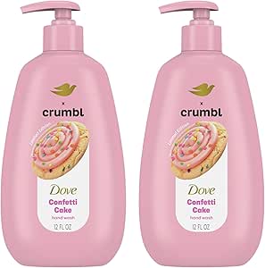 صابون مرطوب کننده دست دوو ایکس کرامبل 2 بسته 355 میلی لیتری Pump نسخه محدود (کیک کانفتی)