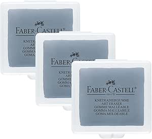 پاک کن خمیر کن Faber-Castell در جعبه پلاستیکی (بسته 3 عددی)