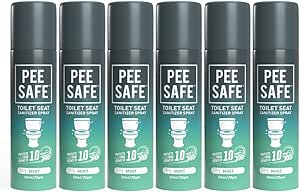 اسپری ضد عفونی کننده صندلی توالت پِی ایمن PEESAFE – 50 میلی لیتر (نعناع) (بسته 6 عددی)