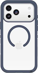 OtterBox iPhone 17 Pro Max Defender Series Pro XT Clear Case – Baby Blue Clear – قاب محکم، مقاوم و بادوام آیفون، Snaps در MagSafe