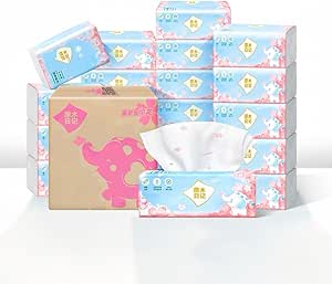 دستمال کاغذی صورت سه لایه بسته EFFIE 20 – 130 برگ در هر بسته، خمیر چوب ویرجین نرم چوب بکر بسته مناسب سفر، بسته با ارزش انبوه برای خانه، دفتر و ماشین