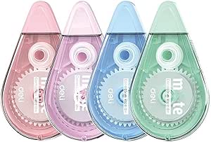 نوار اصلاح Deli EH360A – 5mm × 12m | نرم افزار صاف و بی صدا | چسبندگی قوی | طراحی بی صدا بدون صدا | صورتی/بنفش/آبی/سبز