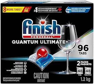 شوینده ماشین ظرفشویی اتوماتیک کوانتوم پلاس پاوربال فینیش – 96 زبانه، 1.2 کیلوگرم