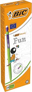مدادهای مکانیکی 0.7 میلی‌متری BIC Matic Fun – رنگ‌های متنوع، جعبه 12 عددی