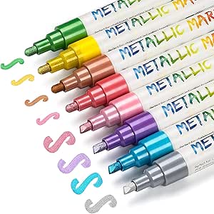 نشانگرهای گچ مایع NALACAL برای تخته گچی با نوک برگشت پذیر، قلم رنگ های فلزی پاک کن مرطوب برای نشانگرهای پنجره، تخته وایت برد، شیشه، آینه، تخته منو، اغذیه فروشی، رستوران، مدرسه 8 رنگ