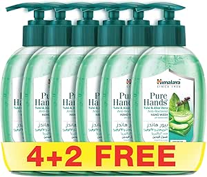 هیمالیا از سال 1930 دستهای خالص TULSI & ALOE Anti-Bac. شستشوی دستی 250mlx6