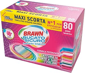 BRAWN Safe Laundry 80 sheets – Catches Colors