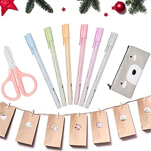 قلم توزیعی، قلم چسب 6 عددی، قلم چسب خشک سریع برای کتاب‌خوانی، صنایع دستی، دست‌ساز، فویل‌کوبی DIY