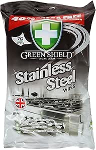 دستمال مرطوب استیل شیلد سبز 40% اکسترا سایز بزرگ 70 برگ.