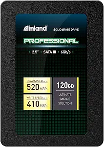 INLAND Professional 120GB SSD 3D NAND SATA III 6Gb/s 2.5