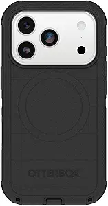 قاب OtterBox iPhone 17 Pro Defender Series Pro – مشکی – قاب محکم، مقاوم و بادوام آیفون، چسباندن به MagSafe
