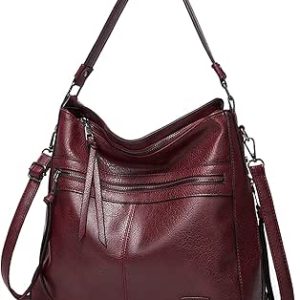 FANDARE کیف های دستی یکپارچهسازی با سیستمعامل کیف های شانه کیف های شانه زنانه کیف های شانه مسنجر PU چرم ضد آب برای کامپیوتر 12.9 اینچ Shopping Party School Travel Crossbody
