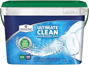 بسته های ماشین ظرفشویی اتوماتیک Mark Ultimate Clean Member’s Mark Ultimate Clean (105 ct.)