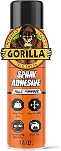 چسب اسپری گوریلا هوی دیتی، چند منظوره و قابل جابجایی، 14 اونس، شفاف